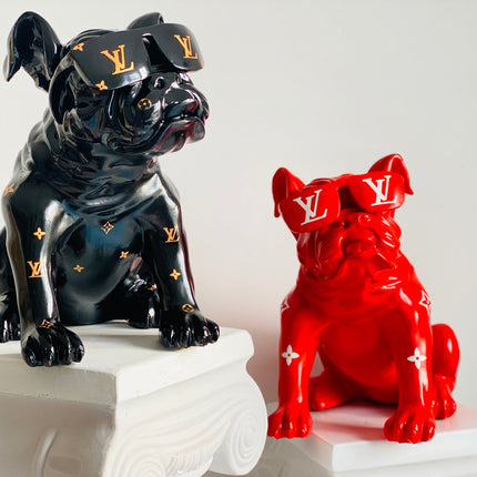 Designer Luxury Design Bulldog in Red