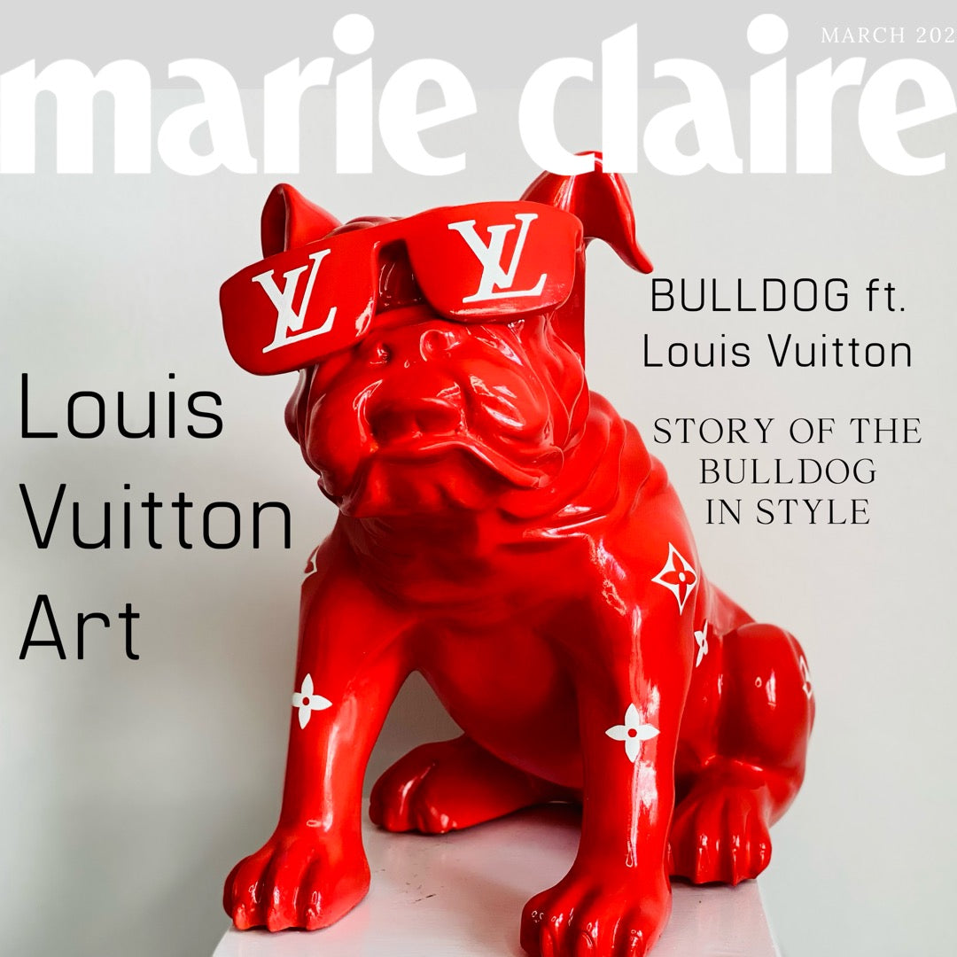 Designer Luxury Design Bulldog in Red