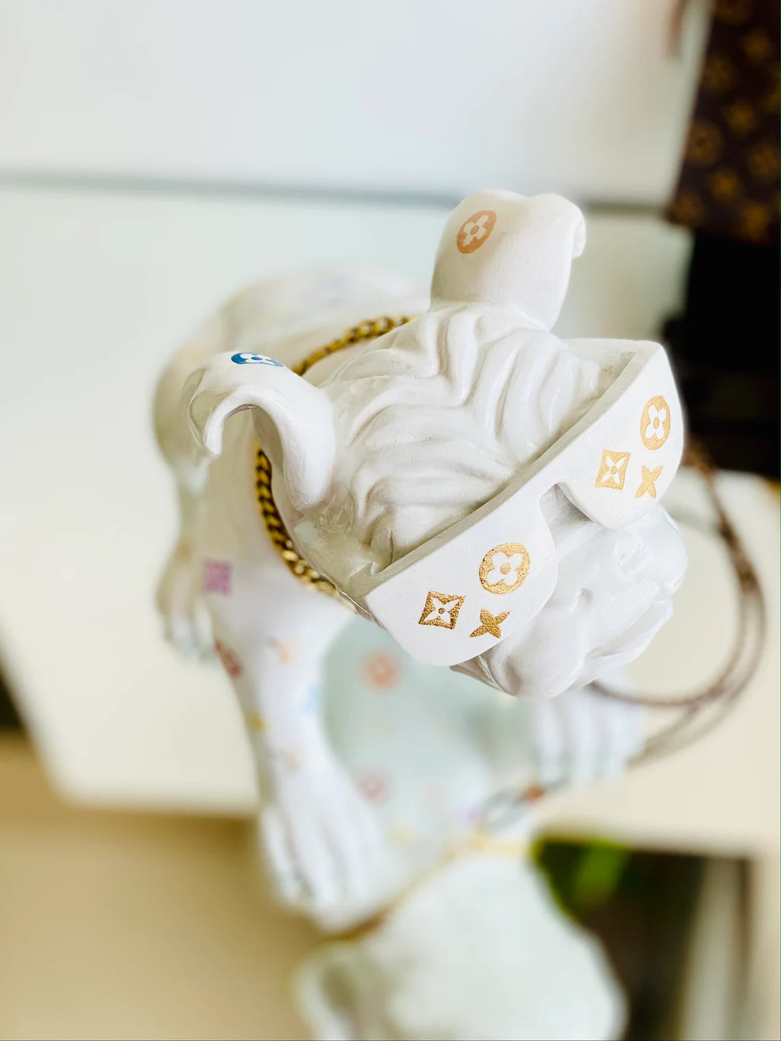 Designer Luxury Design Bulldog in White