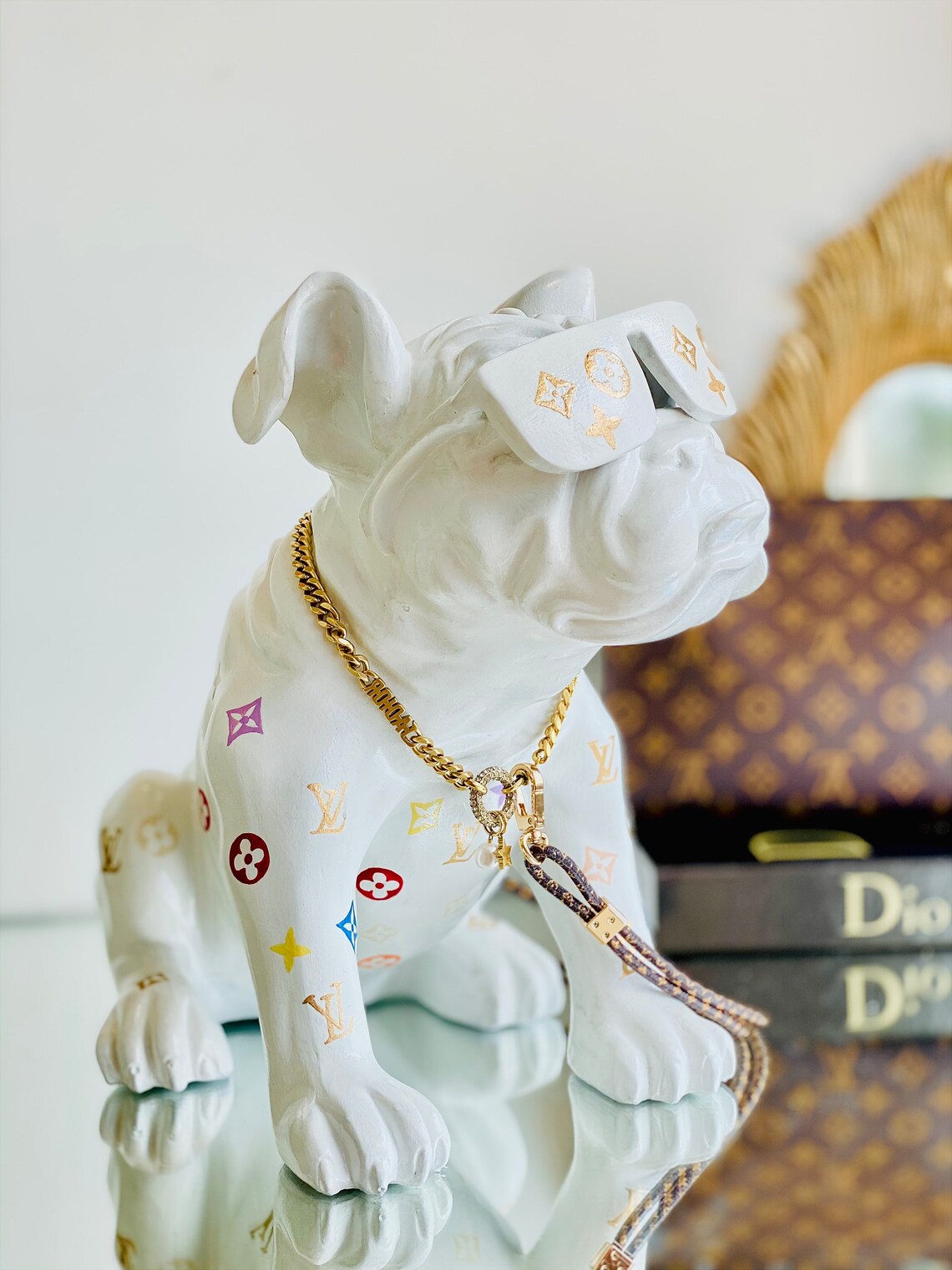 Designer Luxury Design Bulldog in White