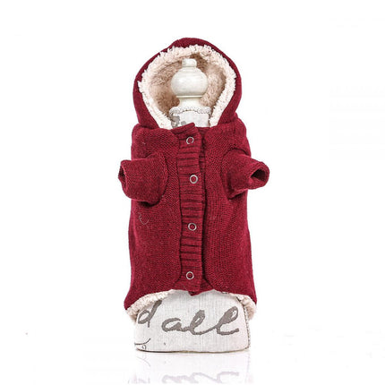 Luxury Coat - Knitwear Bordeaux