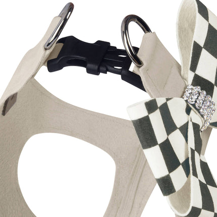 Windsor Check Nouveau Bow Step In Harness- Classic Neutrals