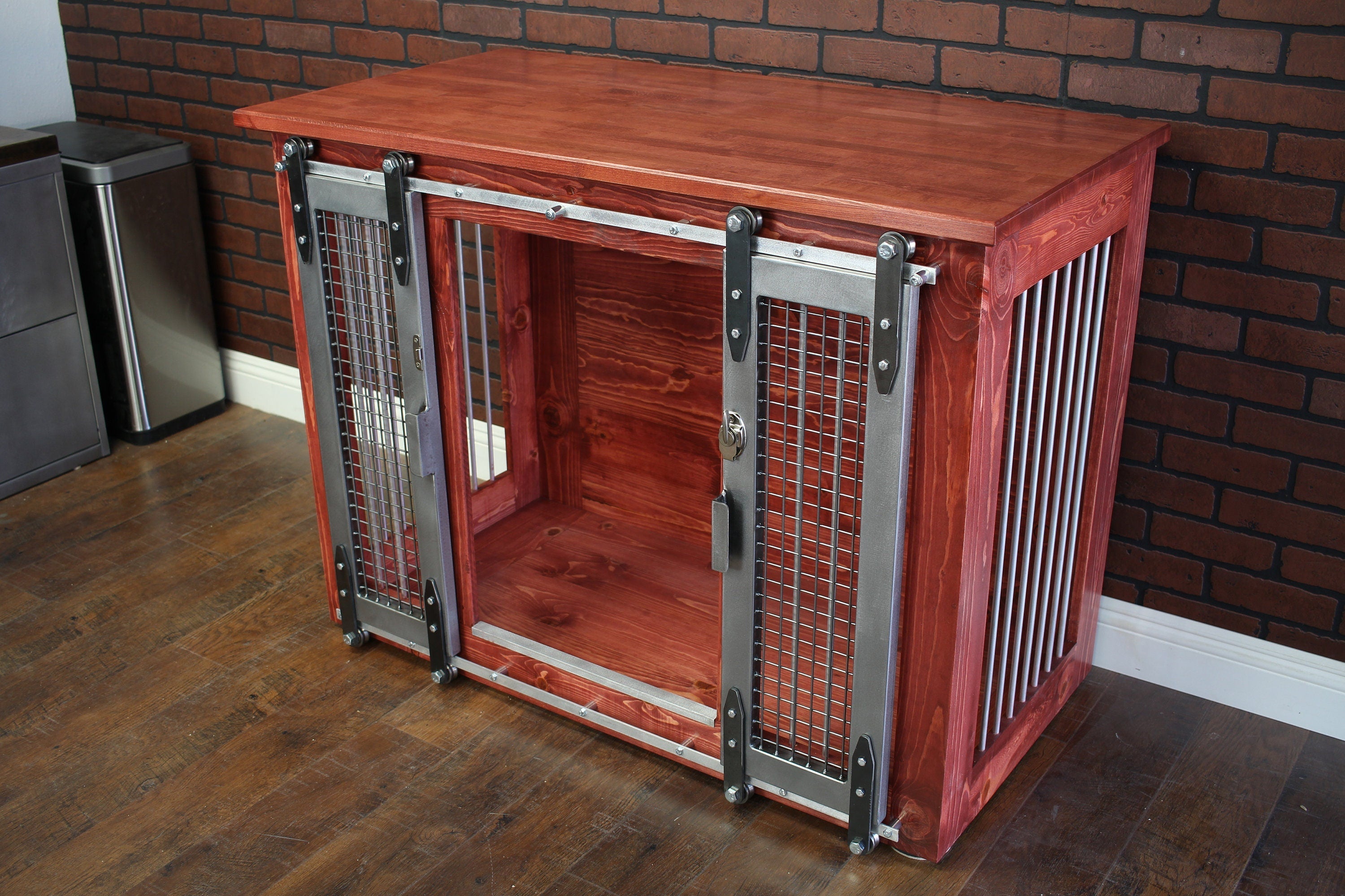 Dog Crate Furniture | Sliding Barn Doors HT Animal Supply