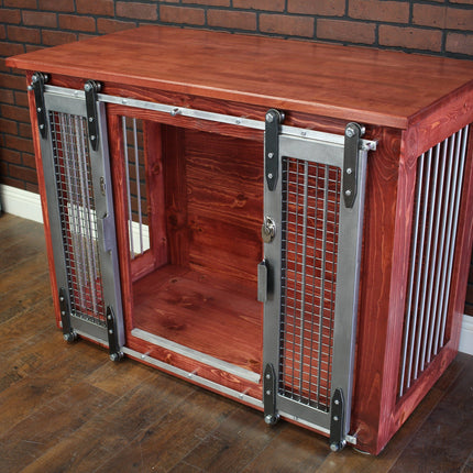 Dog Crate Furniture | Sliding Barn Doors