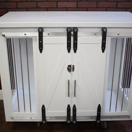 Dog Crate Furniture | Sliding Barn Doors