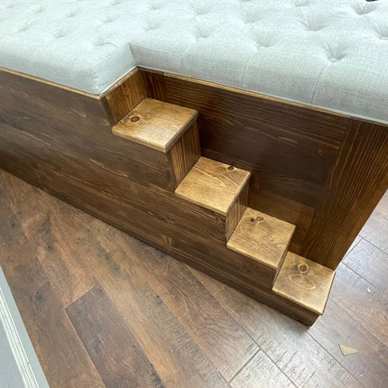 Dog Crate Ottoman with Stairs