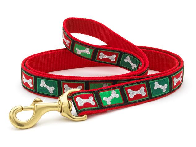 Christmas Bones Dog Lead