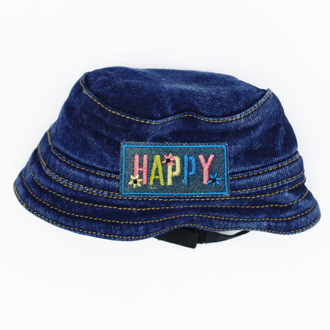 Dog Denim Bucket Hat - Happy Patch