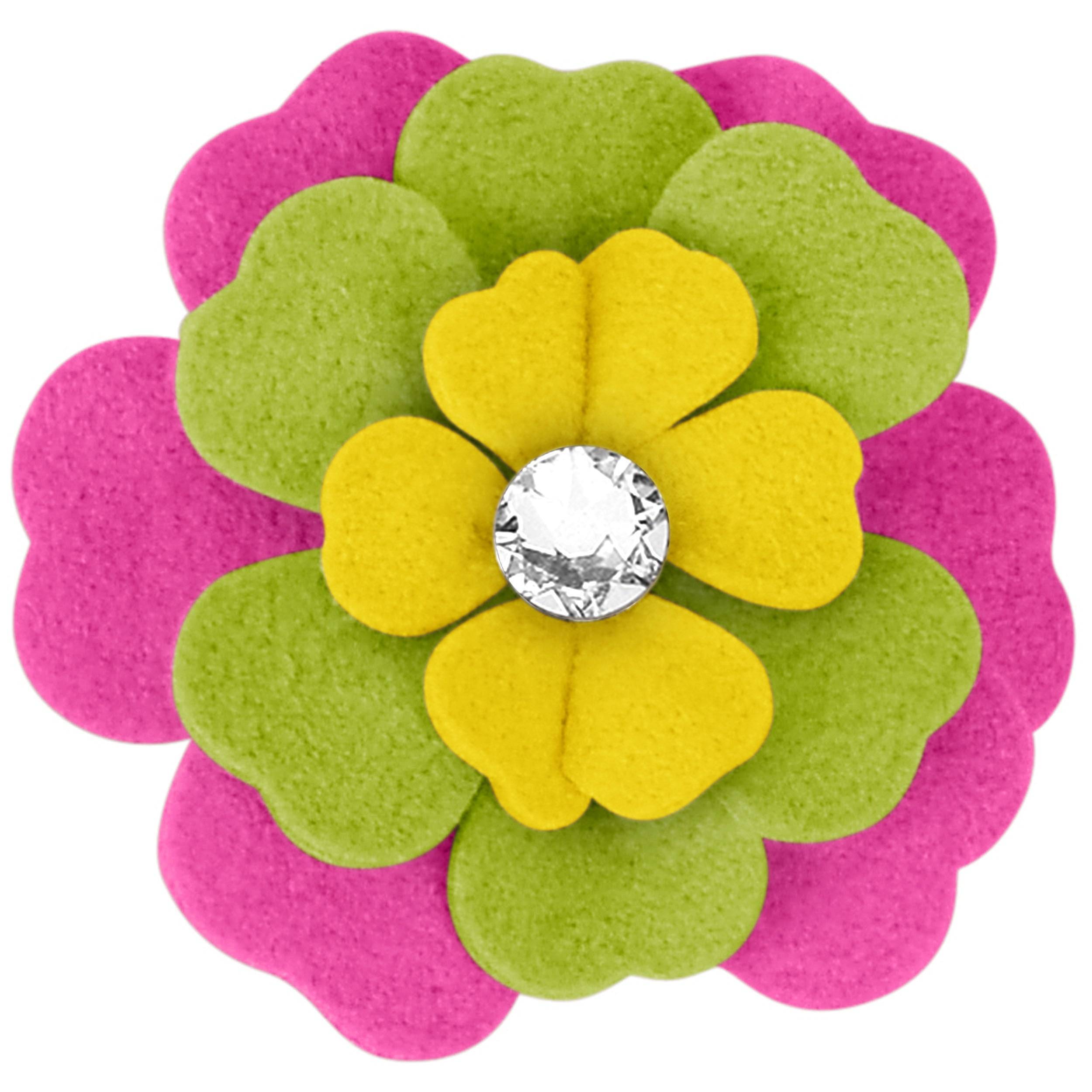 Dragon Fruit Flower Hair Bow 1 Assorted