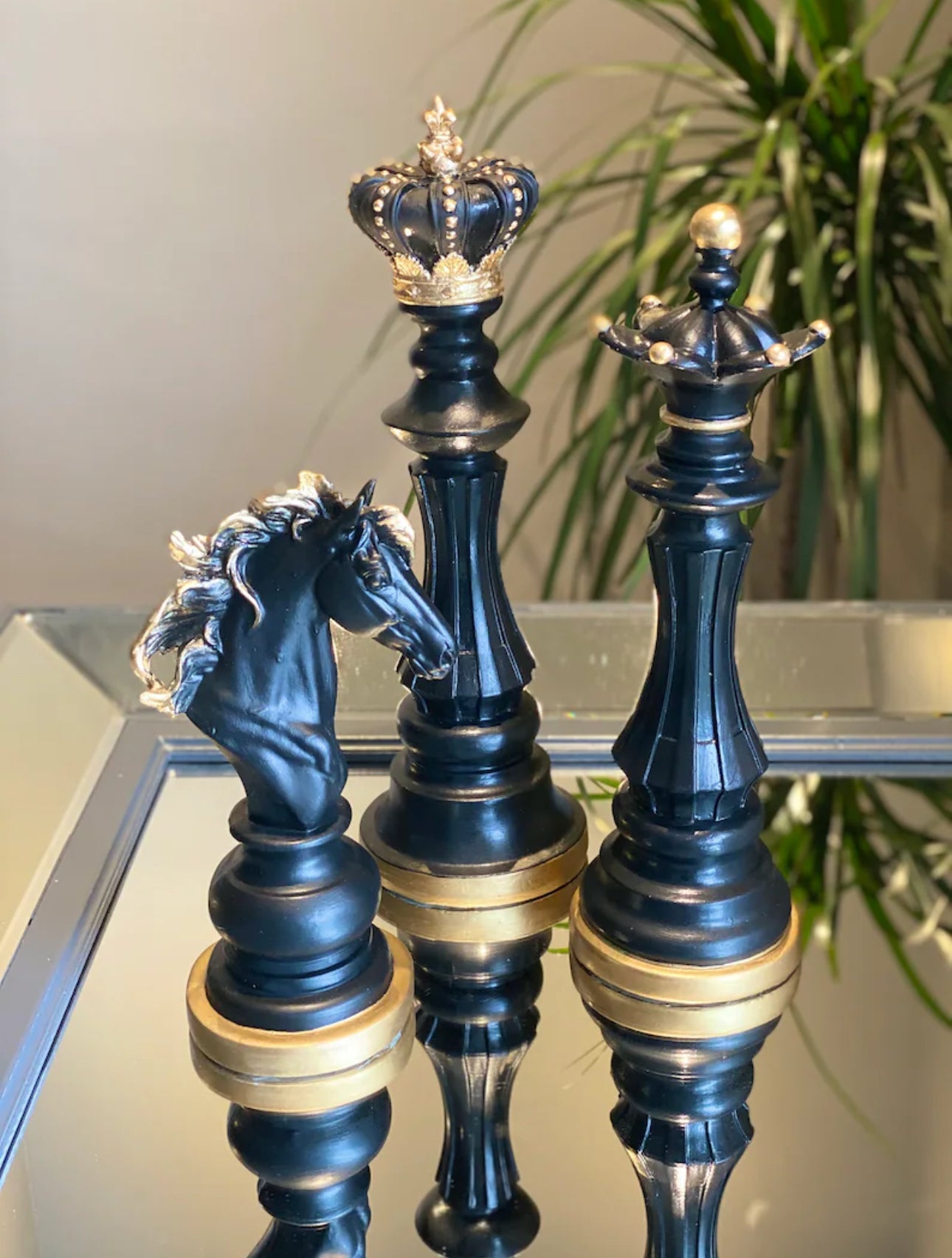 Luxury Chess Sculpture Trio