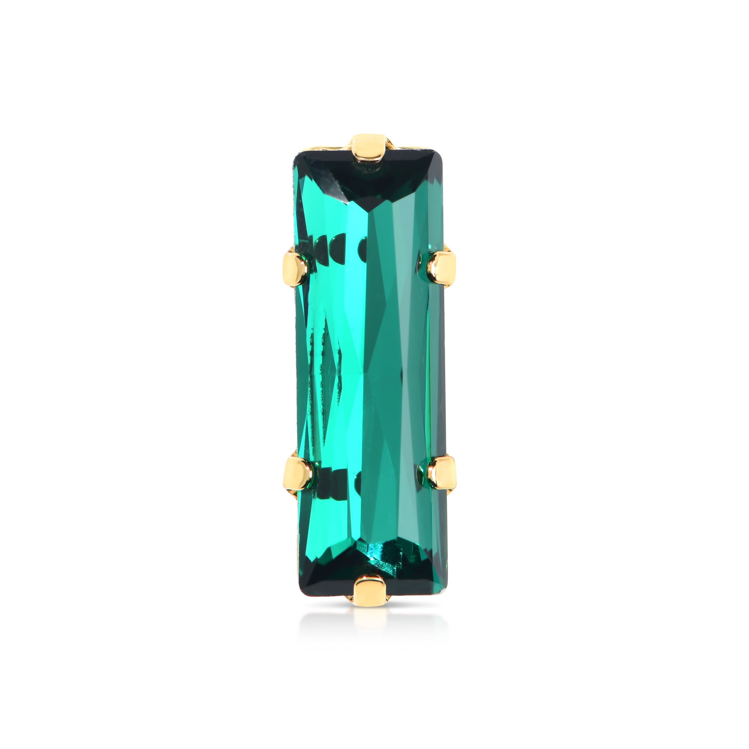 CRYSTAL SLIDERS -SKINNIES- EMERALD GOLD