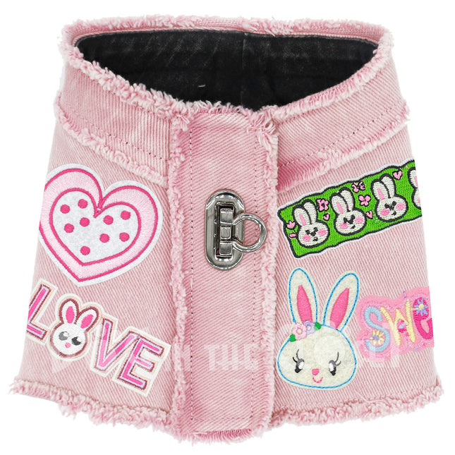 Easter Bunnies Denim Harness Vest