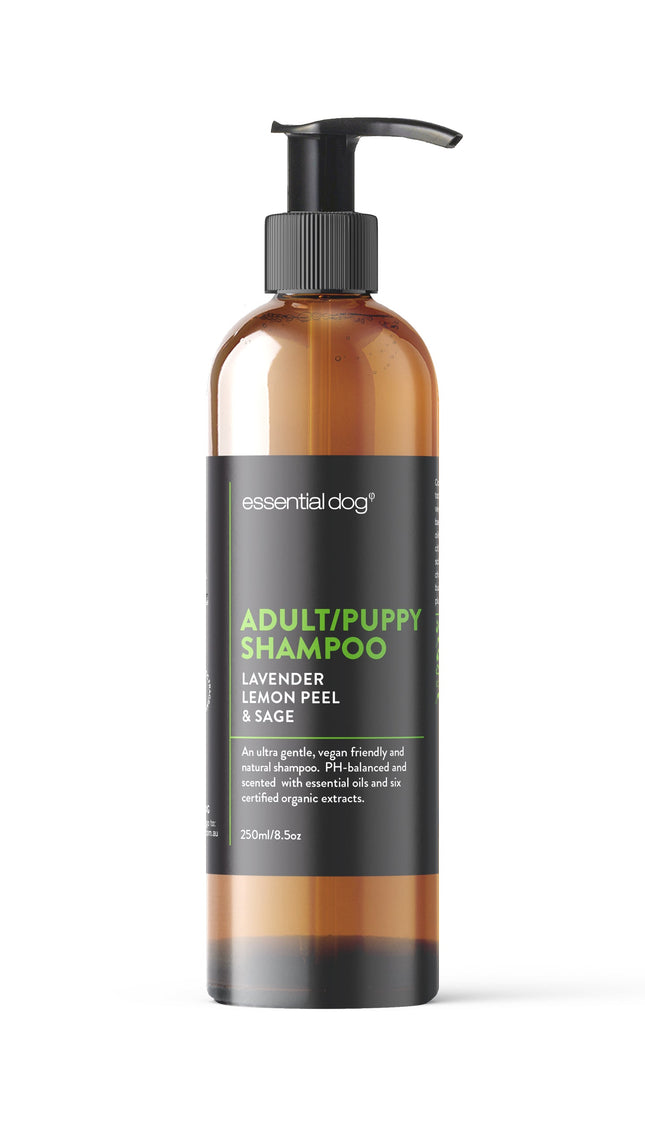 Essential Dog Adult/Puppy Shampoo (Lavender, Lemon Peel & Sage)