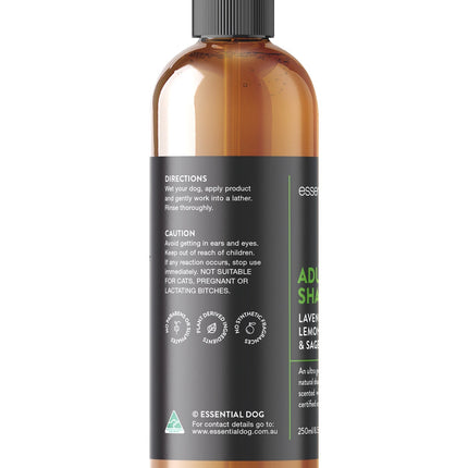 Essential Dog Adult/Puppy Shampoo (Lavender, Lemon Peel & Sage)