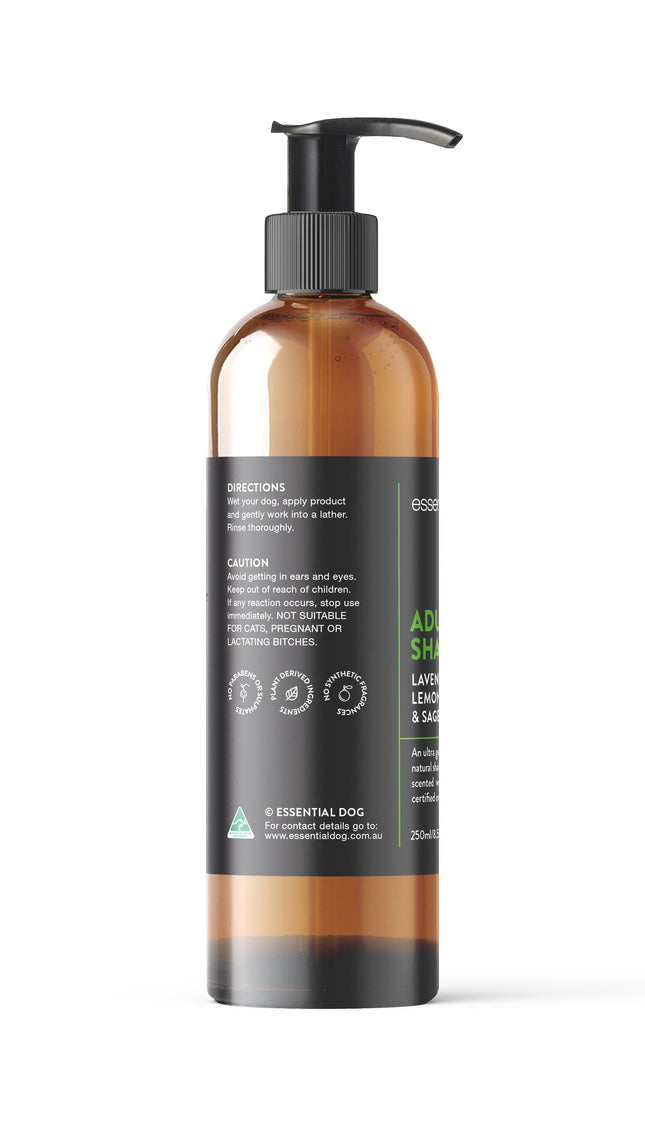 Essential Dog Adult/Puppy Shampoo (Lavender, Lemon Peel & Sage)