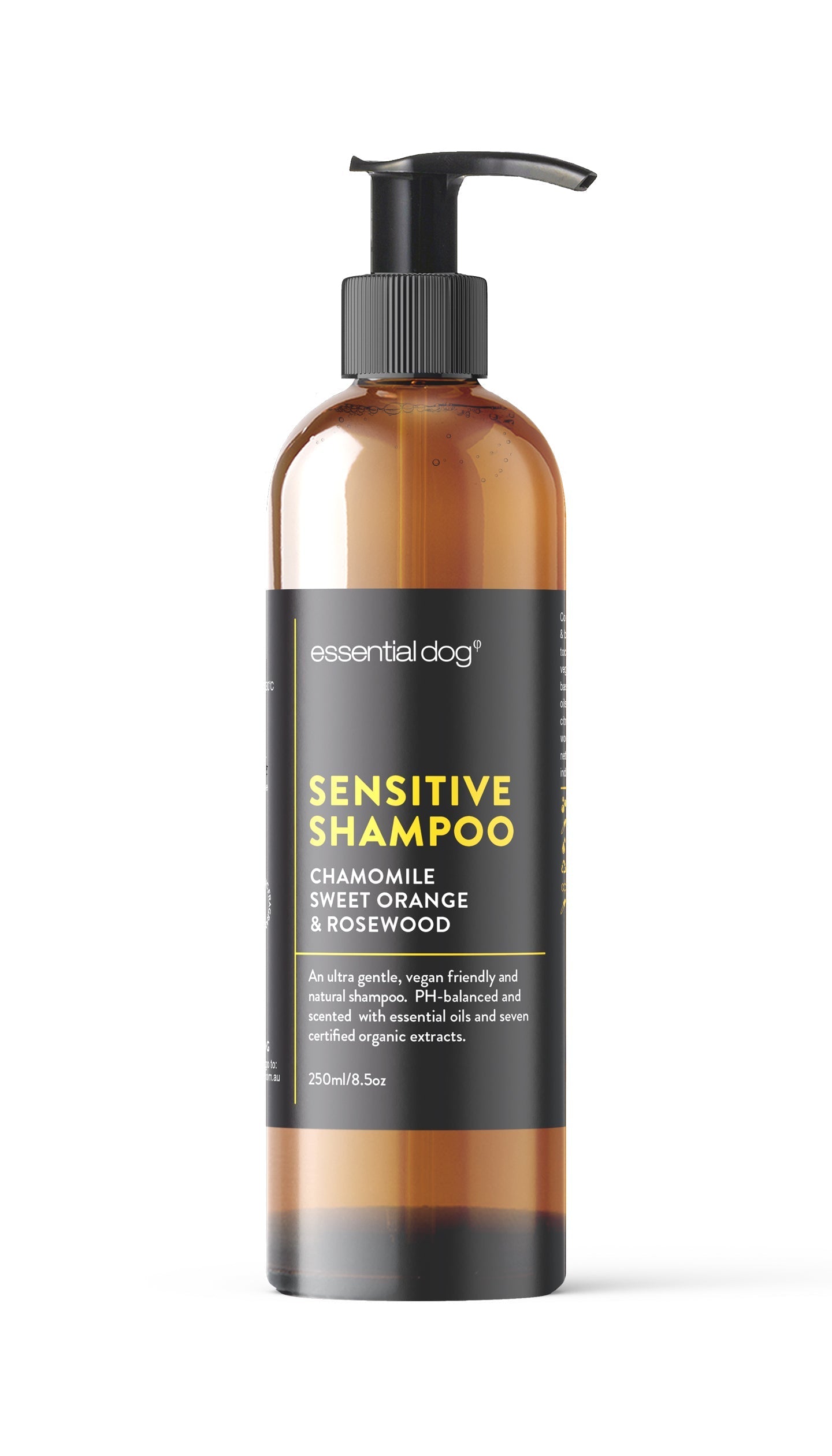 Sensitive Dog Shampoo: Chamomile, Sweet Orange & Rosewood 250ml 250ml