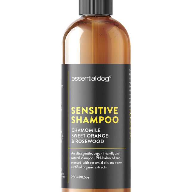 Sensitive Dog Shampoo: Chamomile, Sweet Orange & Rosewood 250ml