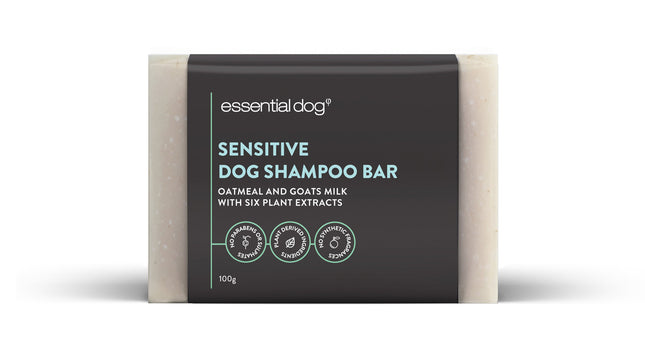 Solid Dog Shampoo Bar (Sensitive): Oatmeal, Lavender & Geranium