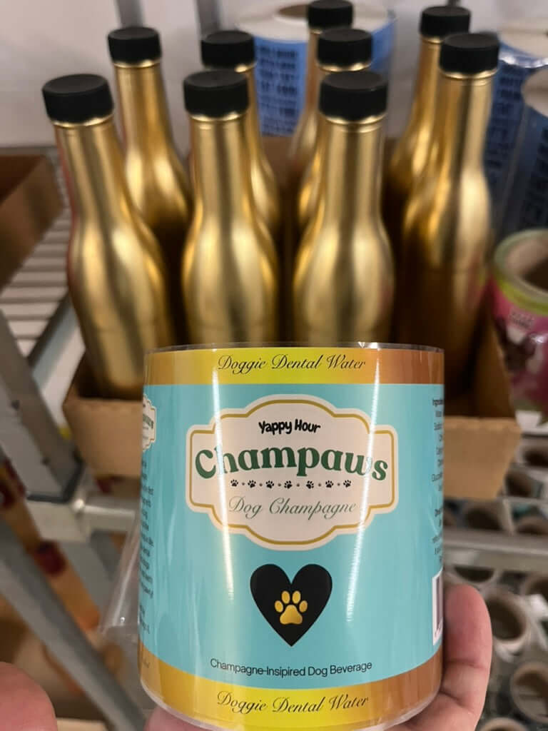 Champaws Dog Champagne | 375mL | Gold Bottle