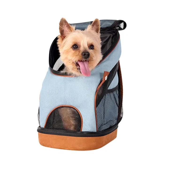New Denim Lightweight Pet Backpack for Dogs & Cats
