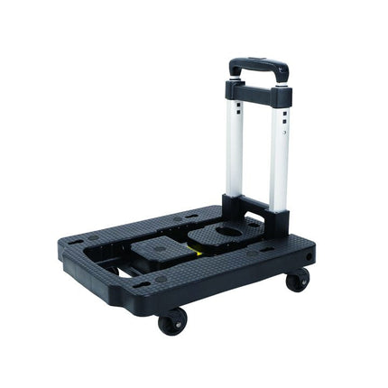 Folding Cart Trolley With 4 Spinner Wheels for Pet Carriers