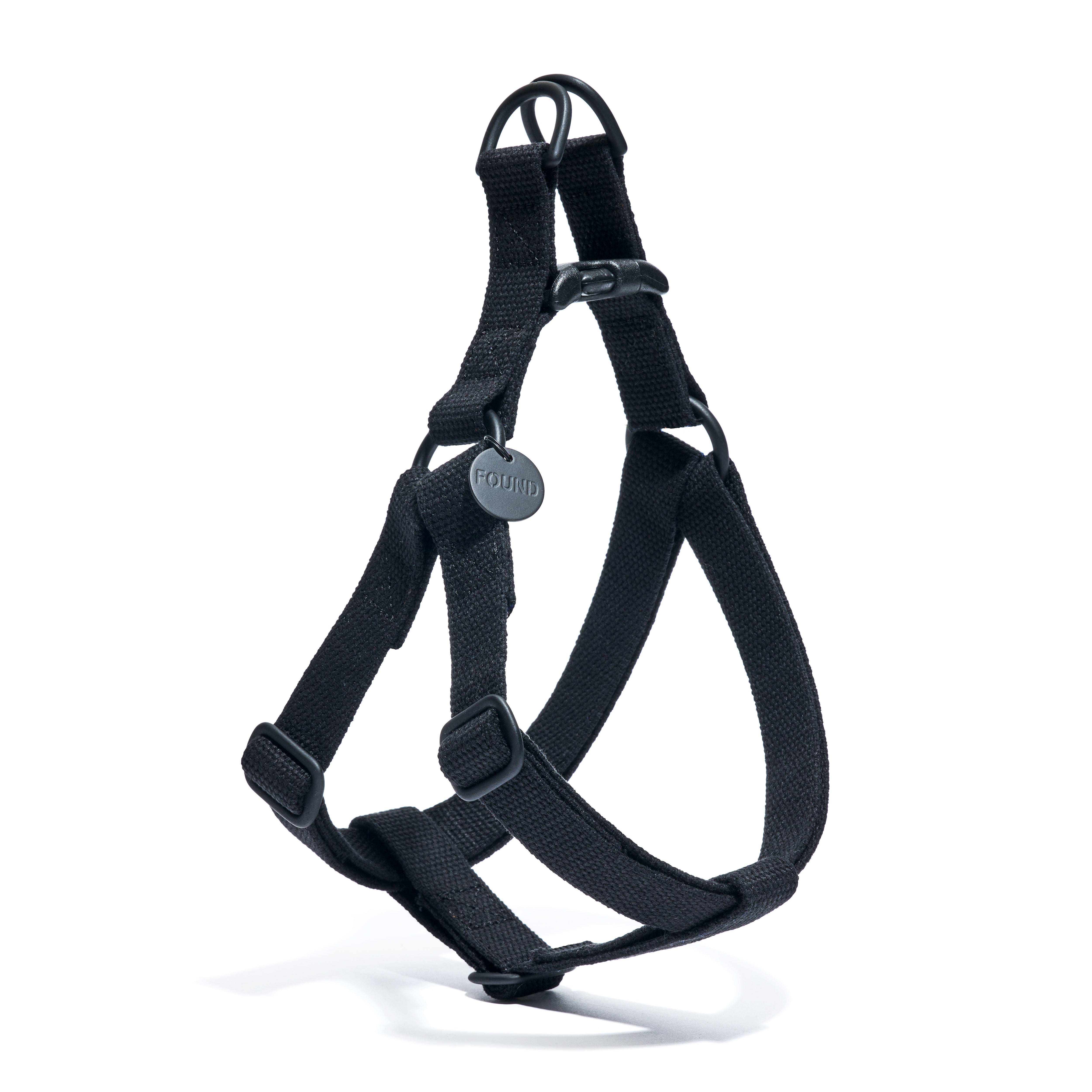 New! Matte Black Cotton Dog & Cat Harness