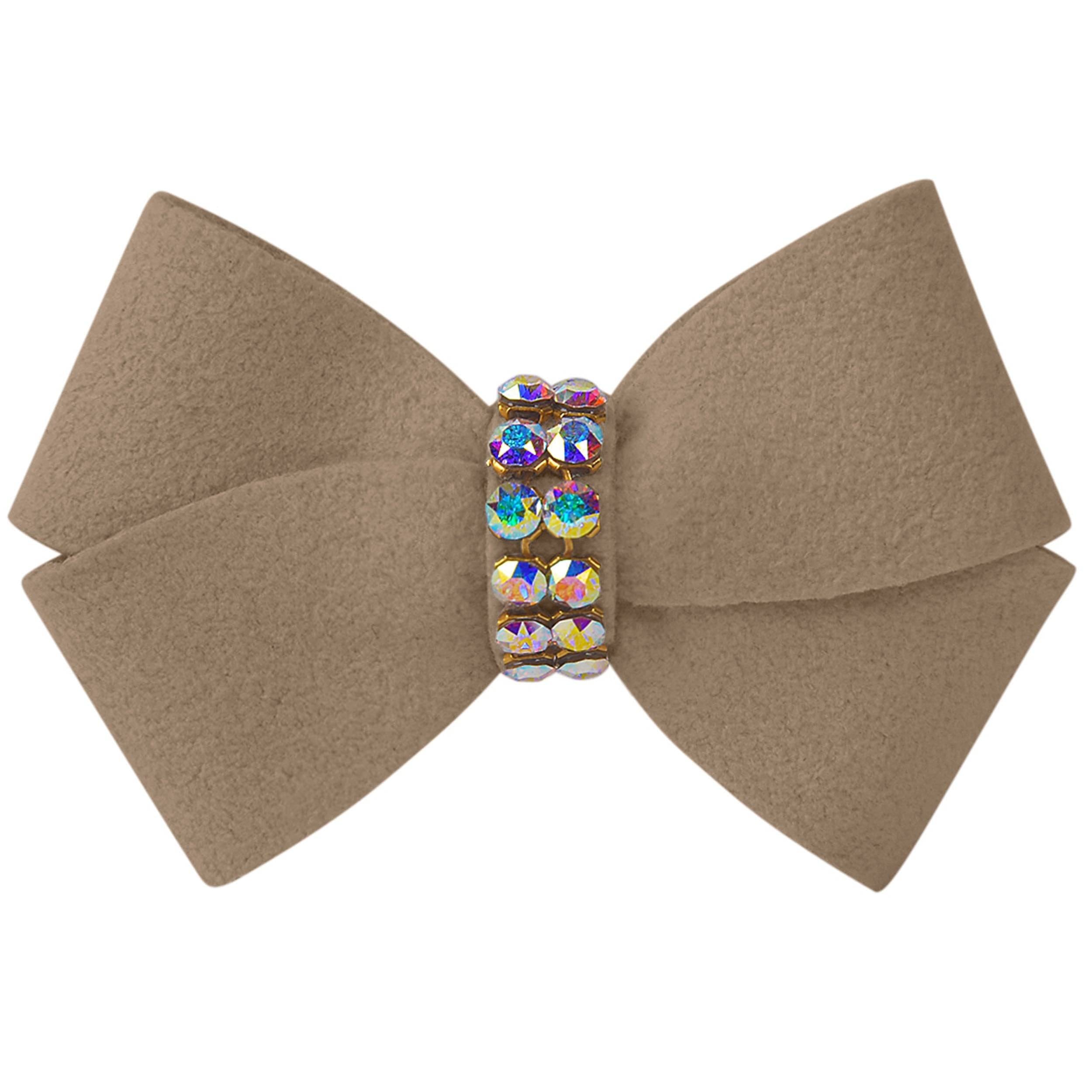 Nouveau Bow Hair Bow with Aurora Borealis Giltmore Fawn