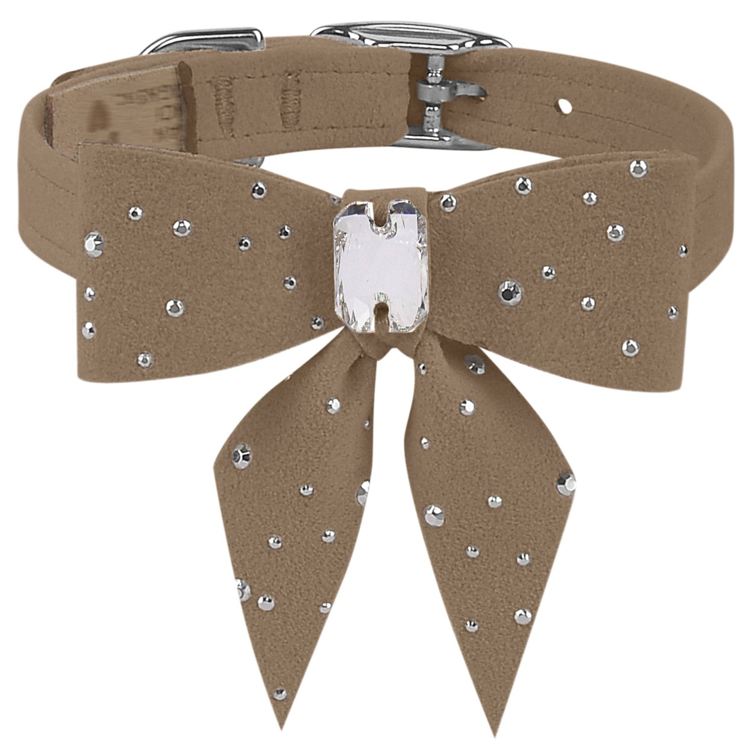 Silver Stardust Tail Bow Collar Fawn