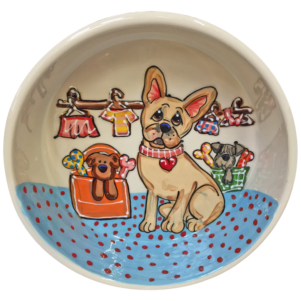 French Closet | French Bulldog | Ceramic Dog Bowls