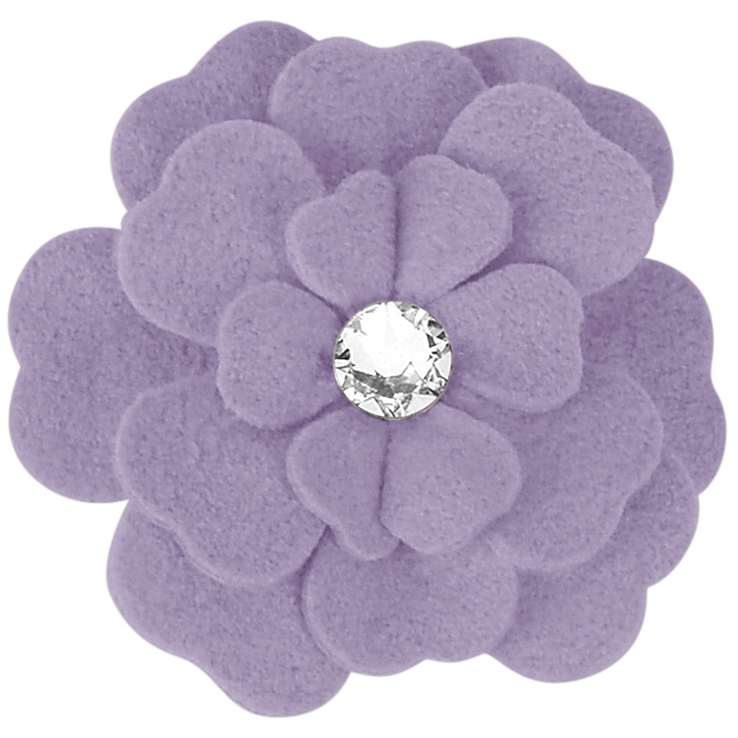 3 Layer Tinkie's Garden Flower Hair Bow 1 French Lavender