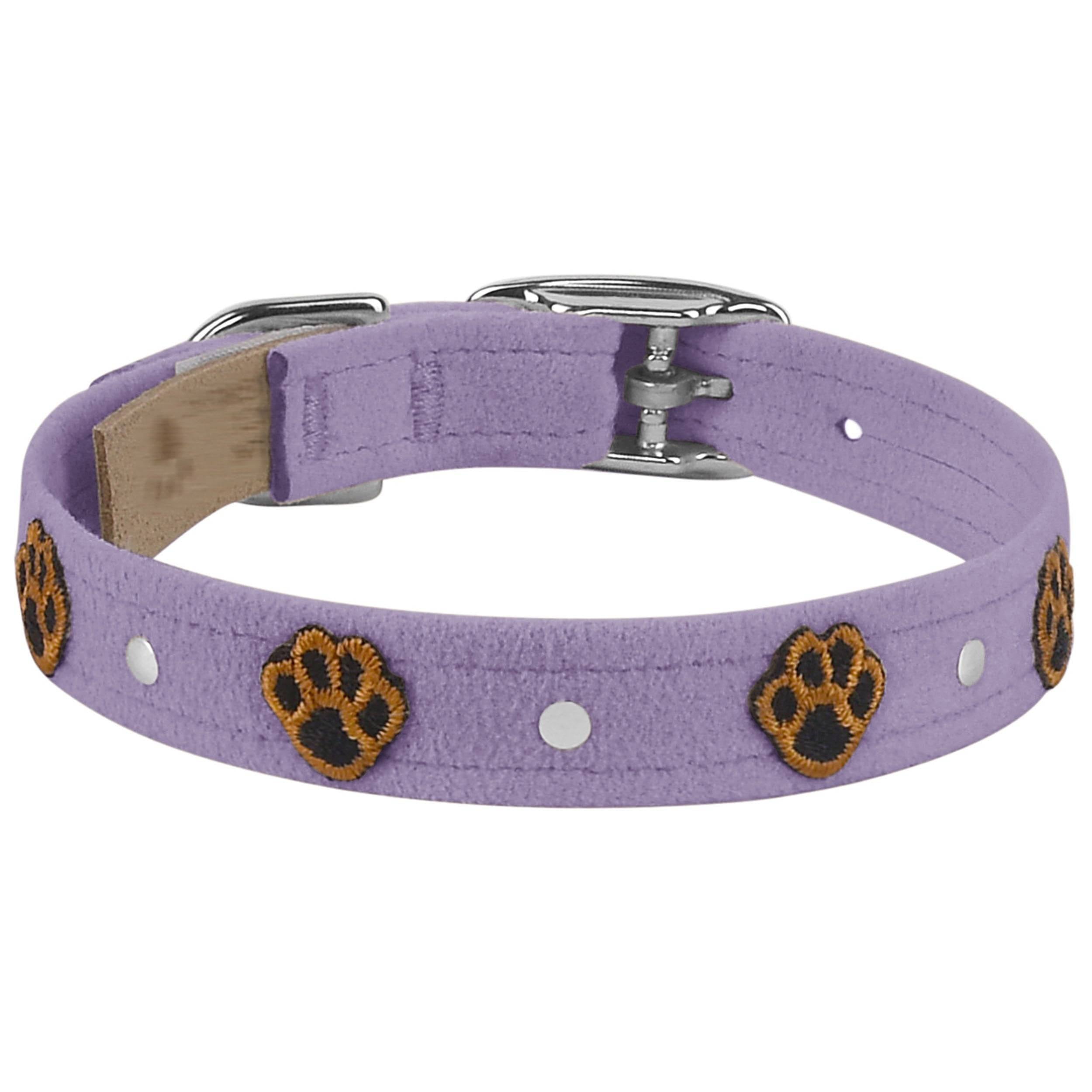 Embroidered Paws Collar French Lavender