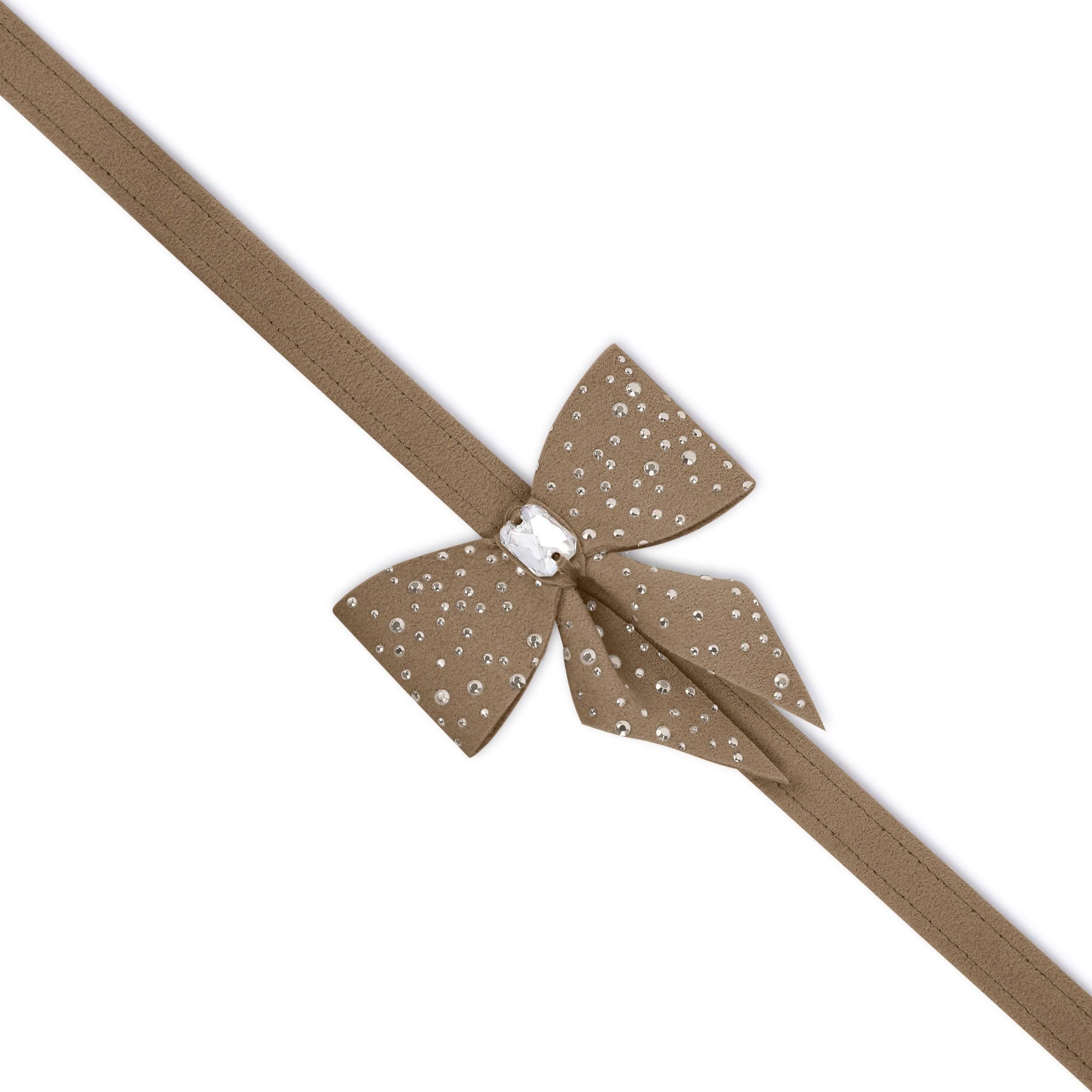 Silver Stardust Tail Bow Leash French Lavender