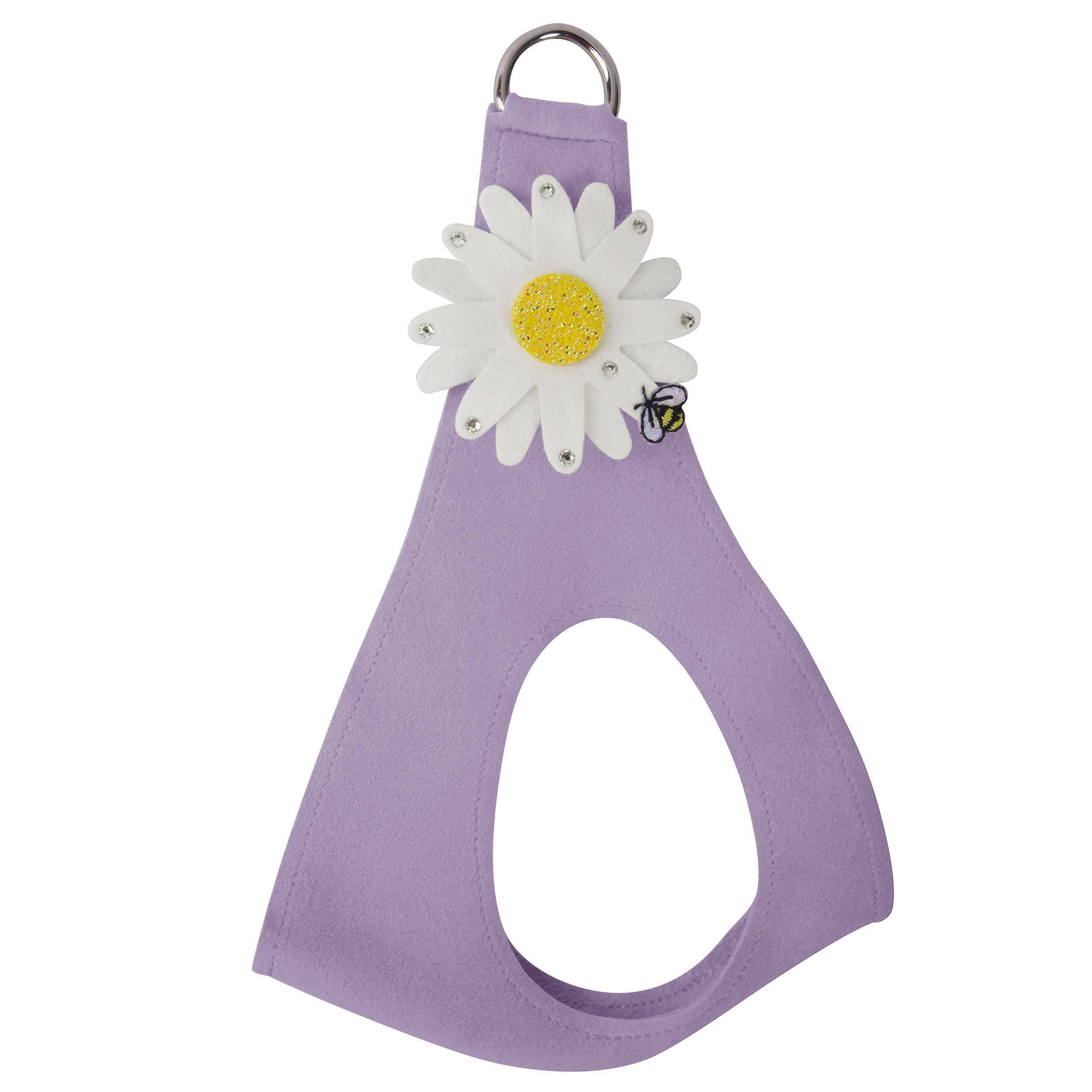 Large Daisy with AB Crystal Stellar Center Step In Harness-Pretty Pastels French Lavender