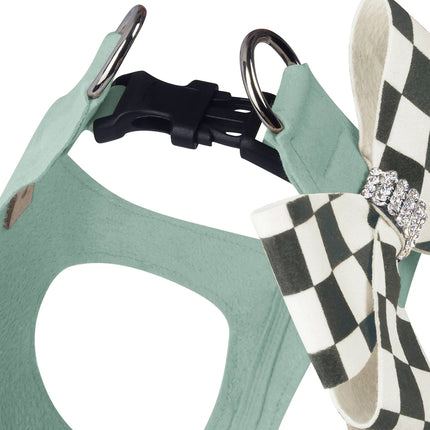 Windsor Check Nouveau Bow Step In Harness-Pretty Pastels