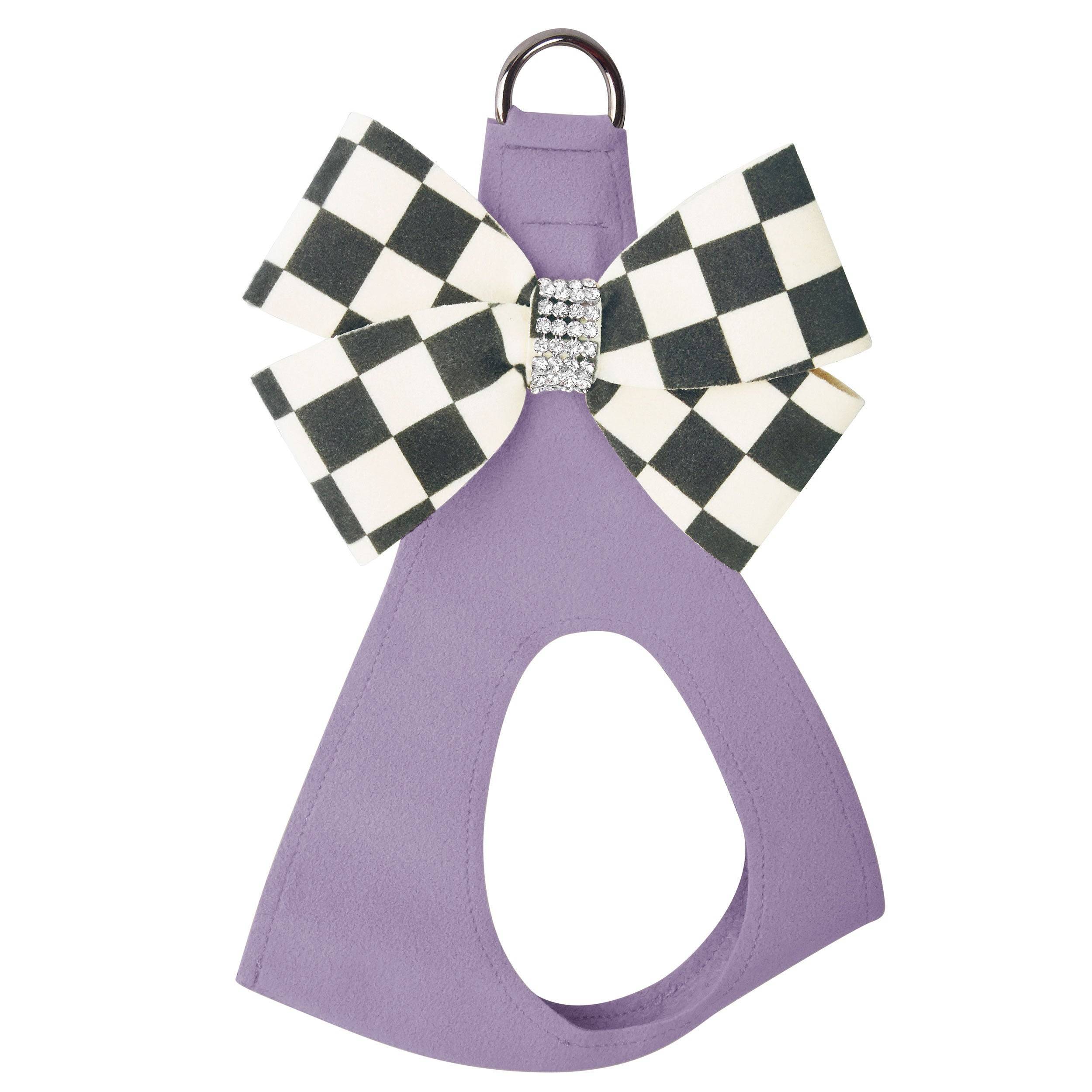 Windsor Check Nouveau Bow Step In Harness-Pretty Pastels French Lavender