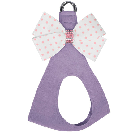 Polka Dot Nouveau Bow Step In Harness with Pink Giltmore