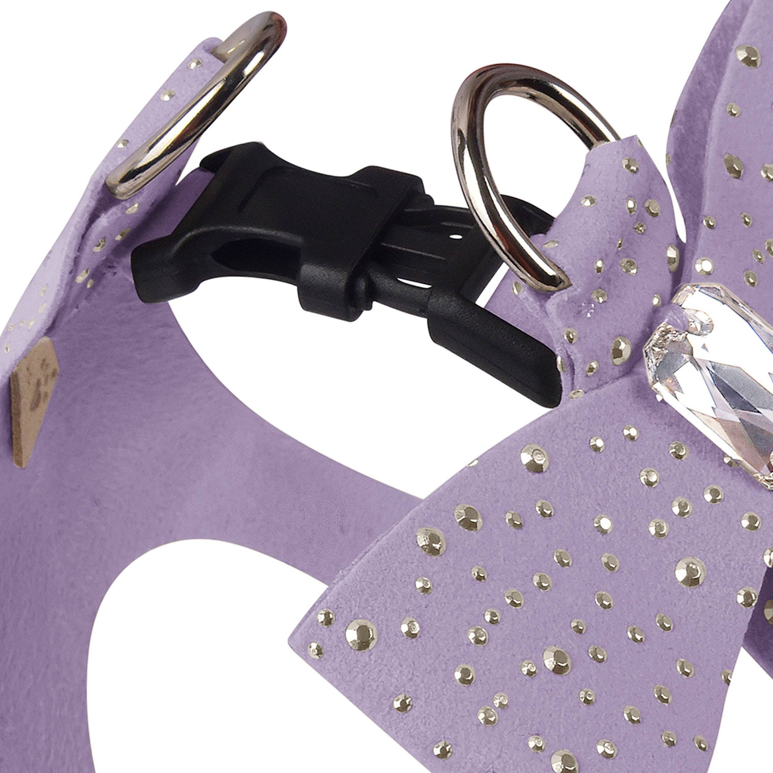 Silver Stardust Tail Bow Step In Harness-Pretty Pastels