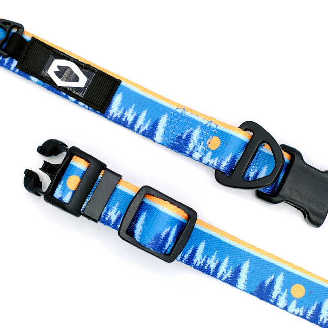 Outdoor Style Frozen Forest Nylon Dog Collar