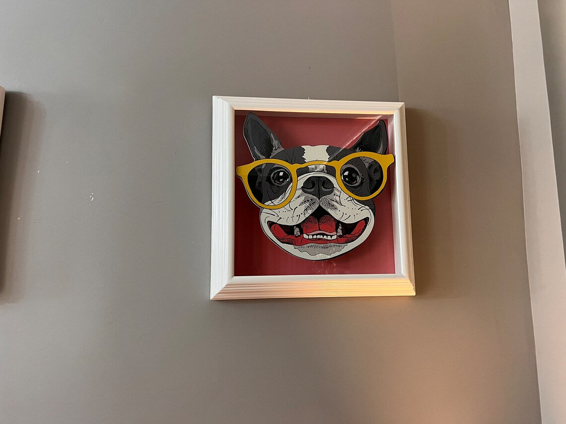 Funny Frame Boston Terrier HT Animal Supply