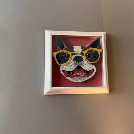 Funny Frame Boston Terrier