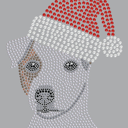 Jack Russell Terrier with Santa Hat - Women's T-shirt