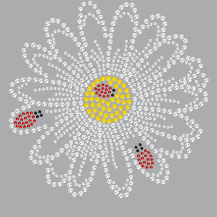 Large Daisy with Lady Bugs - Women's T-shirt