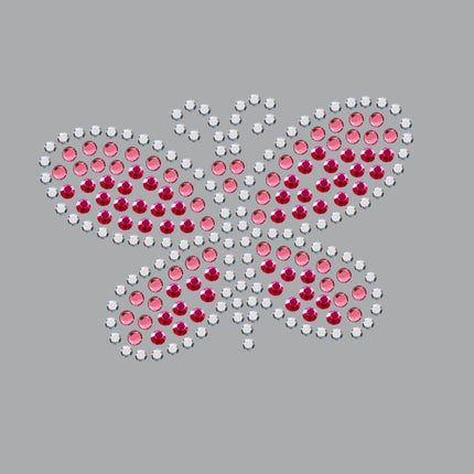 Pink Austrian Crystal & Rhinestud Butterfly - Custom Tutu