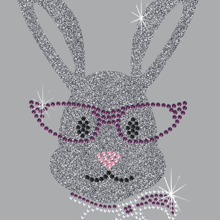 Girl Bunny with Glasses and Bow - Women's Tee