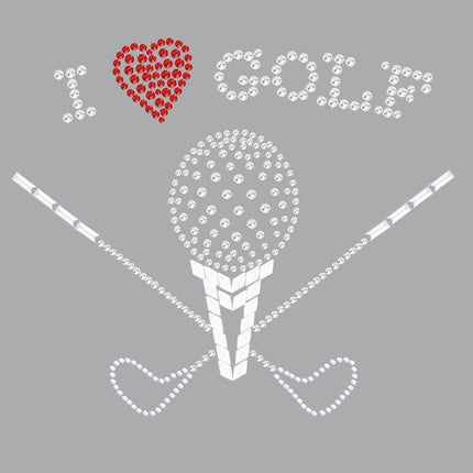 I Love Golf (Large) - Women's Tee