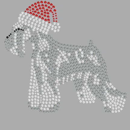 Schnauzer with Santa Hat - Women's T-shirt