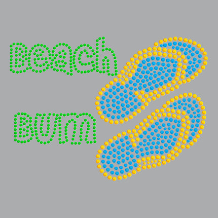 Beach Bum with Flip Flops - Women's T-shirt