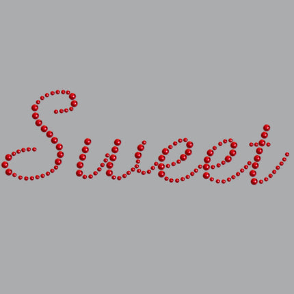 Sweet (Red Rhinestuds) - Women's T-shirt