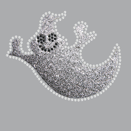 Silver Glitter Ghost - Women's T-shirt