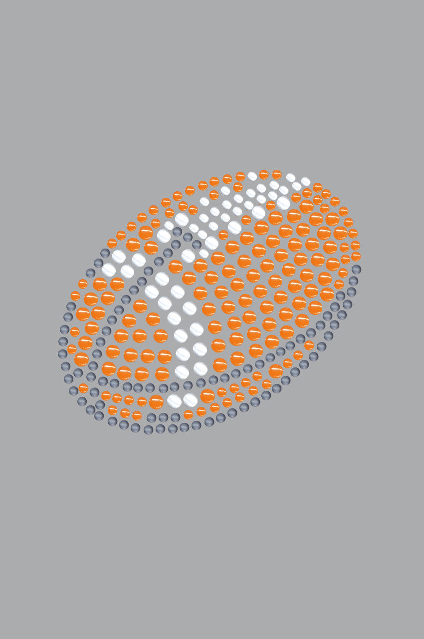 Football (Orange 2) - Bandana Gray